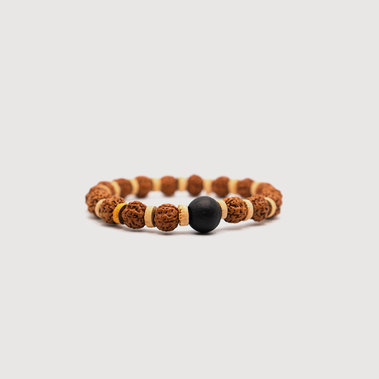 Rudraksha Bracelet with Vilwa Pathram